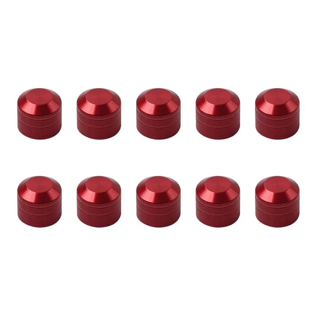 10 x Engine Cover Bolts Screw Caps CNC Red for Harley Twin Cam Electra Glide Dyna