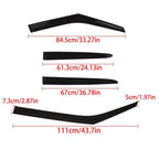 Set of 4 Smoke Side Window Vent Visors for Hyundai Veloster (2011–2017)