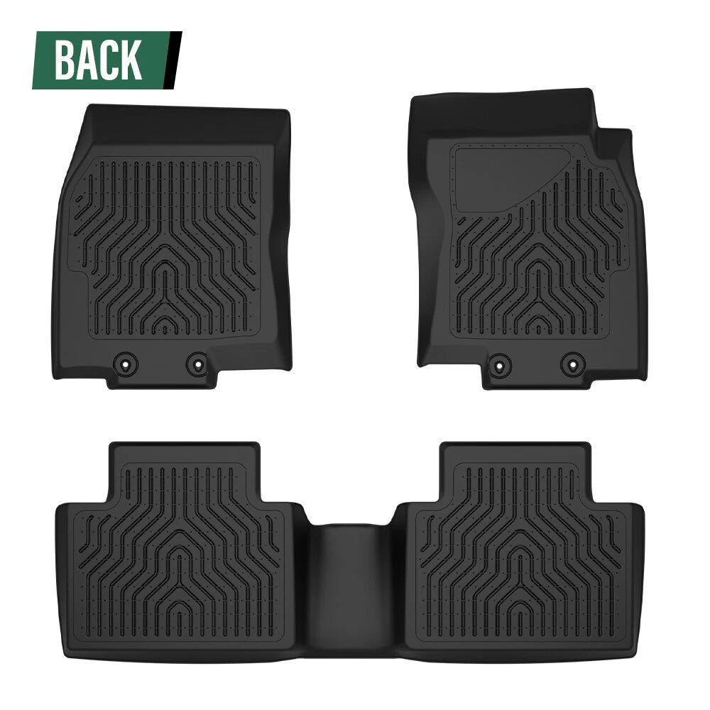 Set of 4 TPE Floor Mats for Nissan Rogue (2014–2020) All Weather Protection