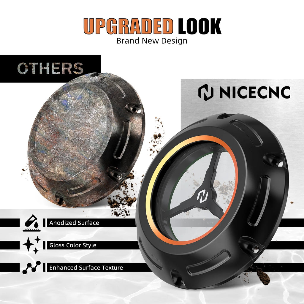 Clear Clutch Cover for Harley Sportster 883 Super Low XL883L (2011–2019)