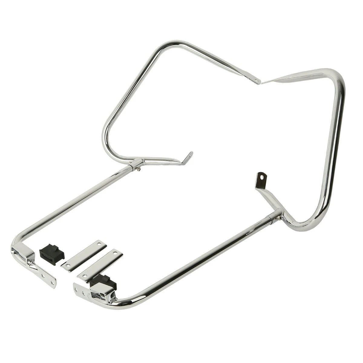 Chrome Saddlebags Guard Bracket for Harley Touring Electra Road Glide (1997–2008)