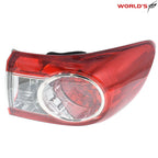 Set of 2 Red Outer Tail Lights for Toyota Corolla (2011–2013)