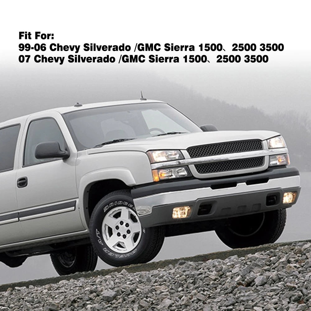 2X Front Door Tailgate Handle Covers for Chevrolet Silverado 2500 (1999–2006)