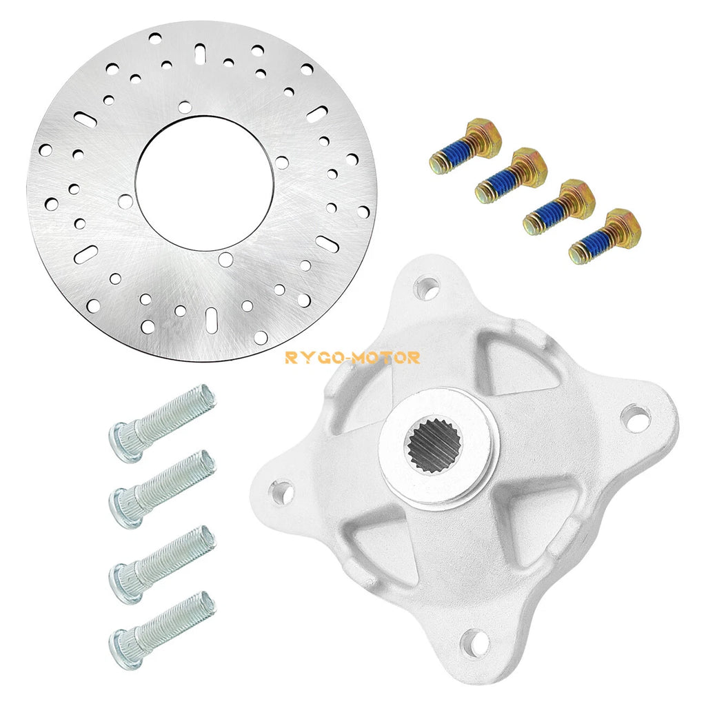 Front Wheel Hub & Studs & Brake Rotor Kit for Polaris Scrambler 500 (2010–2012)