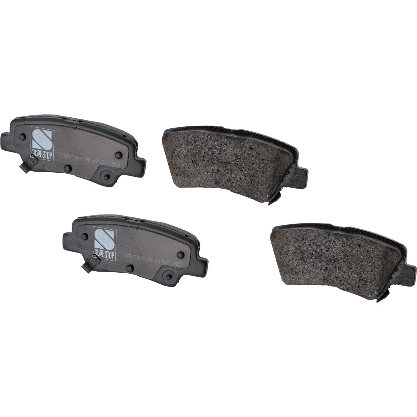 Set of Front & Rear Brake Pads for Kia Forte Forte5 (2017–2018)