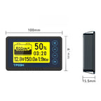 Battery Capacity Monitor for RV Marine Solar Systems (8V–120V)