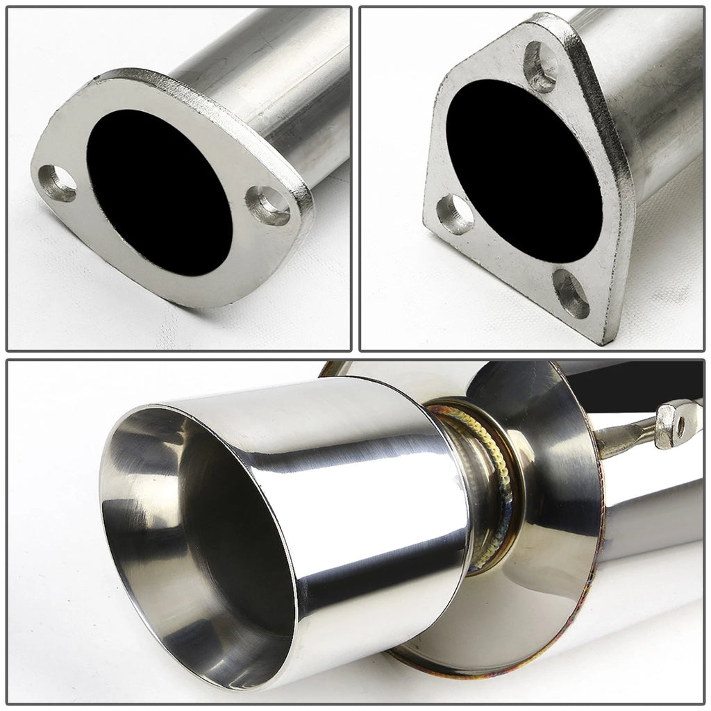 4" Double Walled Muffler Tip Catback Exhaust for Mitsubishi Eclipse (2000–2005)