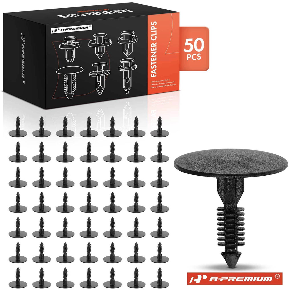 50Pcs 8mm Nylon Dashboard Retainer Clips for Ford 