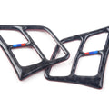 2 x Carbon Fiber Steering Wheel Knobs Covers for BMW 3 Series E90 (2005-2012)