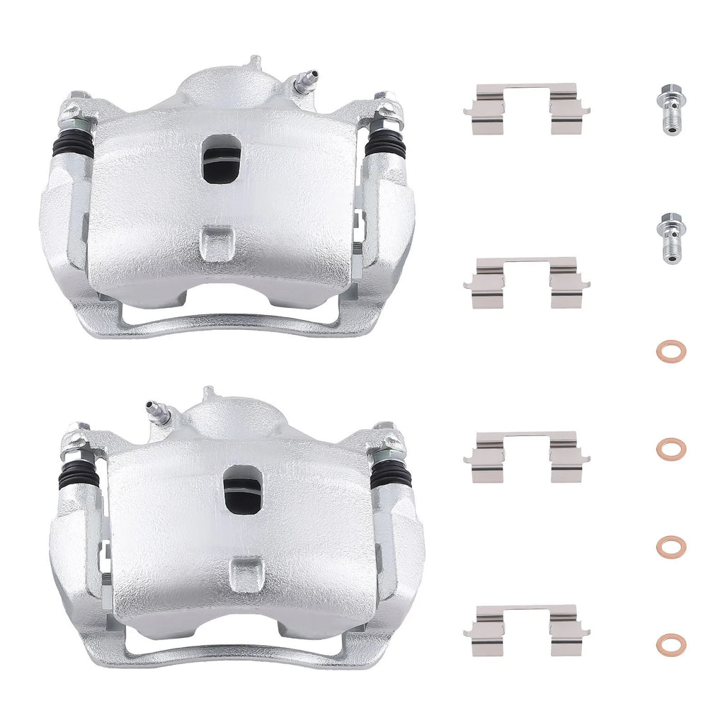 Set of 2 Front Left + Right Brake Calipers w/ Bracket for Honda Accord (2003–2007)