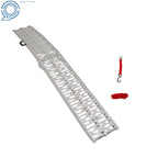 2X Aluminum Folding Arched Ramps for ATV UTV Motorcycle Lawn Mower (1500lbs)
