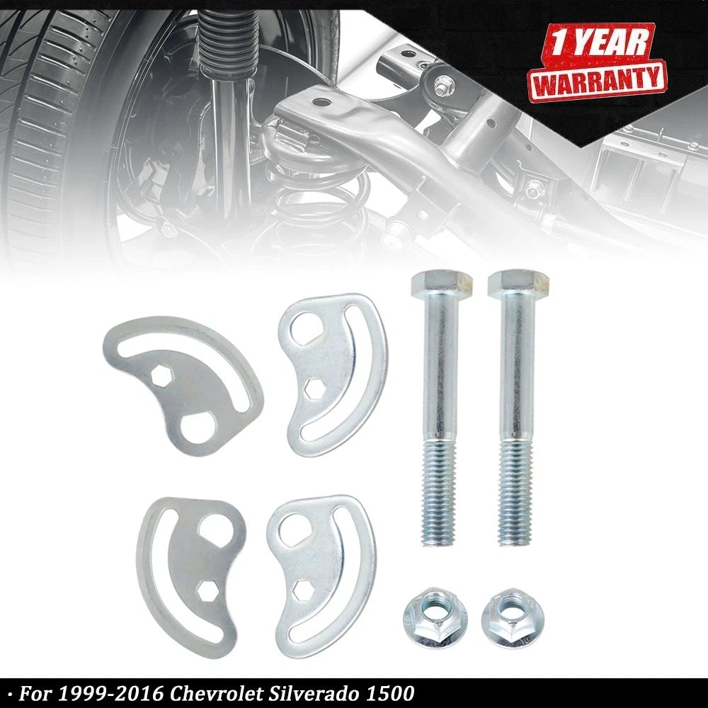 Front Upper Control Arm Alignment Camber Bolt Kit for Silverado Sierra 1500 2500 (2007–2018)