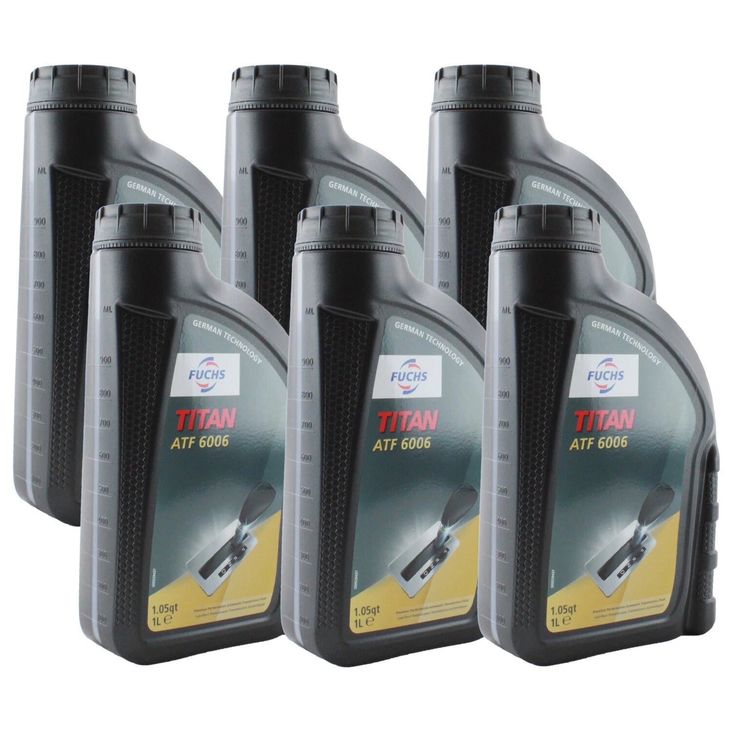 Set of 6 Fuchs TITAN ATF 6006 Auto Transmission Fluid for Audi BMW Jaguar (6L)