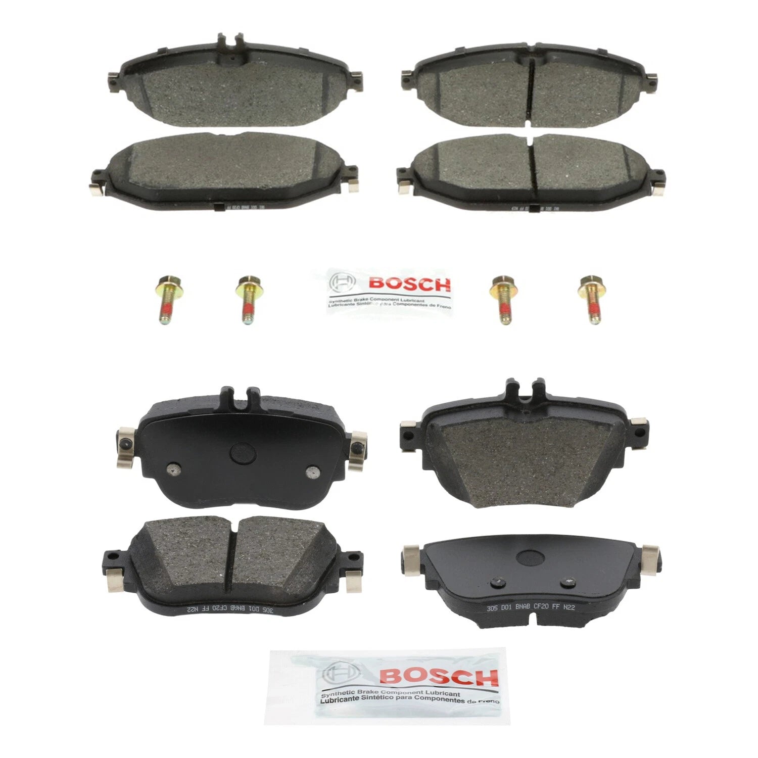 Bosch Blue Ceramic Disc Brake Pad Kit for Mercedes W213 E300 (2018)