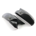 Gloss Black Rearview Mirror Cover Caps for BMW E81 E82 E87 E88 E90 E91 E92 (2007-2013)