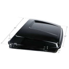 Black Razor Trunk Mount Rack Base Plate for Harley Road Street Glide (2014–2026)