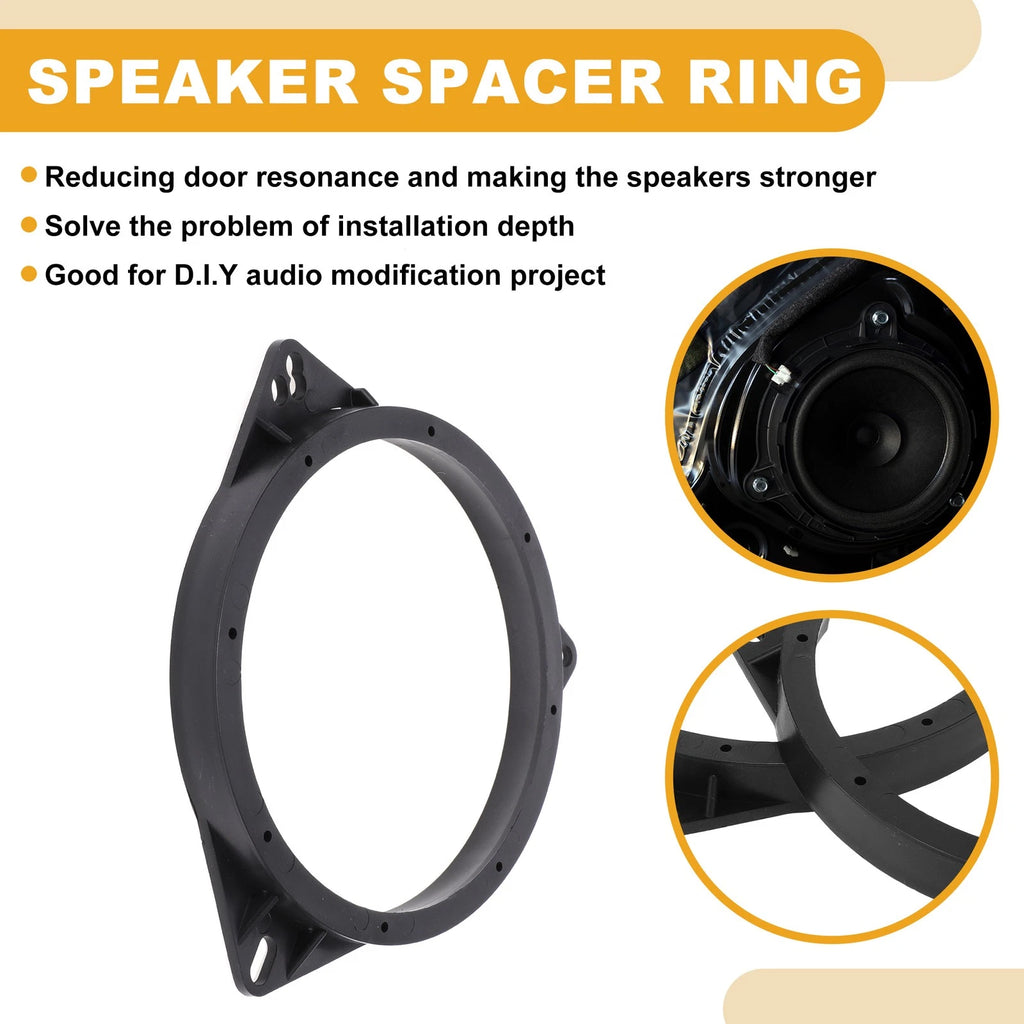 Set of 2 Speaker Spacer Rings for Nissan Qashqai (2007–2013)