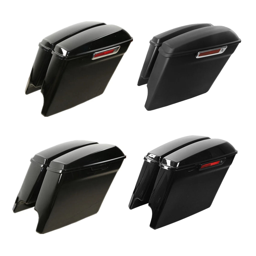 5" Stretched Extended Hard Saddlebags for Harley Touring Road King (1993–2013)