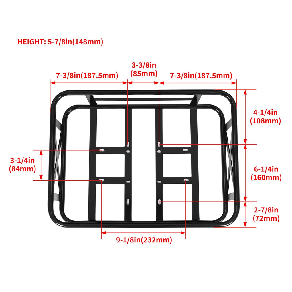 Rear Rack Bike Basket for Mukkpet GM/GL & Suburban