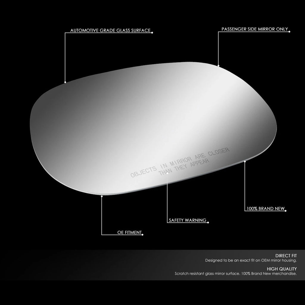 Right Side Mirror Glass Replacement Lens for Dakota/RAM Pickup/Van (1997–2004)