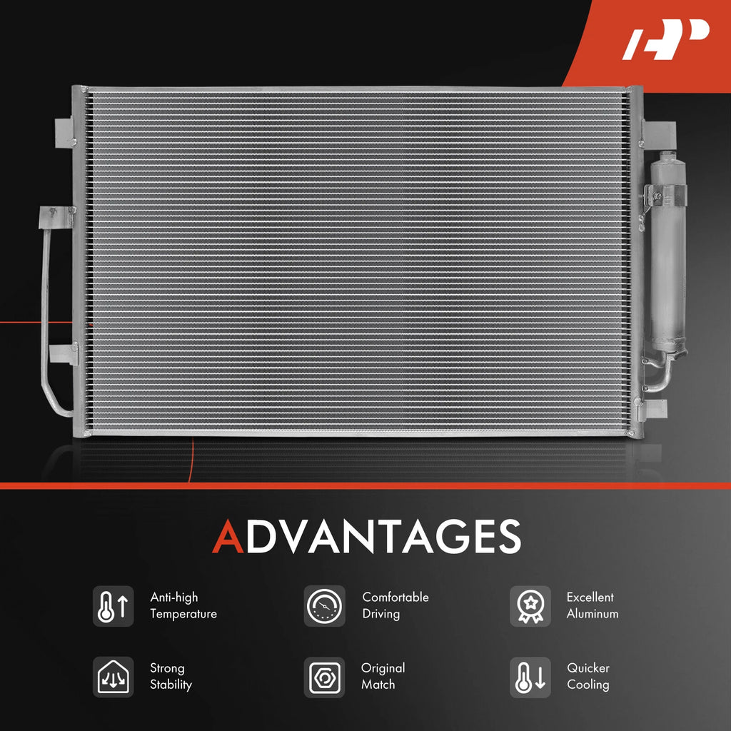 A/C Condenser with Receiver Drier & Bracket for Nissan Altima (2013-2018)