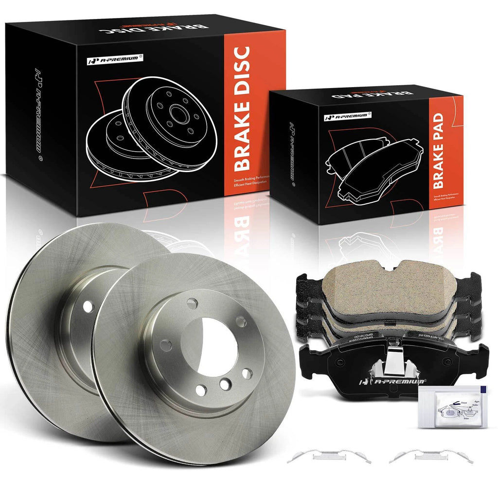 Front Disc Brake Rotors & Ceramic Pads for BMW 318i (1996–1998)