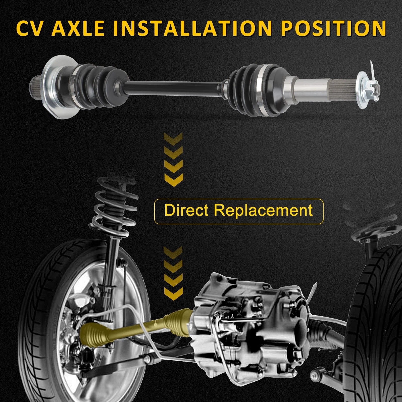 CV Axle Shaft for Yamaha Grizzly 660 4x4 Hunter Edition (2002)