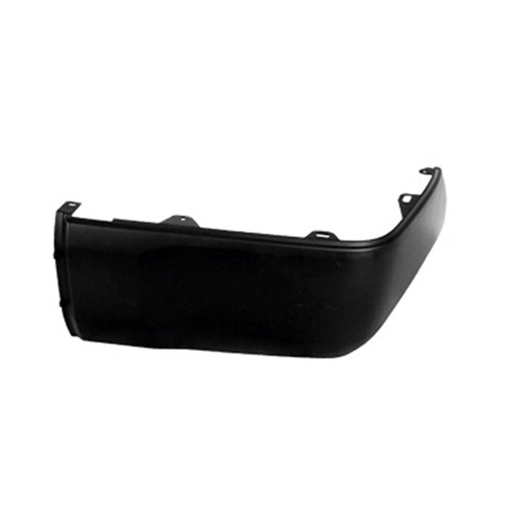 Replacement Matte/Textured Passenger Side Rear Bumper End w/o Park Assist Holes