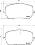 Set of 4 Front Disc Brake Pads for Mercedes-Benz GLE53 AMG (2020–2023)