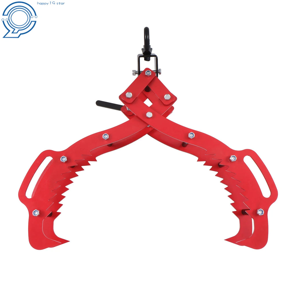 Log Lifting Tongs 36" 4 Claw Grapple Hook for Tractor