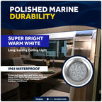 LED Interior Dome Ceiling Light for Universal Use (12V)