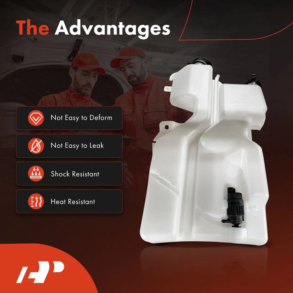 Windshield Washer Reservoir with Pump & Cap for Dodge Dakota (2008-2010)