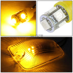 5Pcs Chrome Housing Yellow LED Cab Roof Running Light for Chevy GMC C/K (1988–2002)