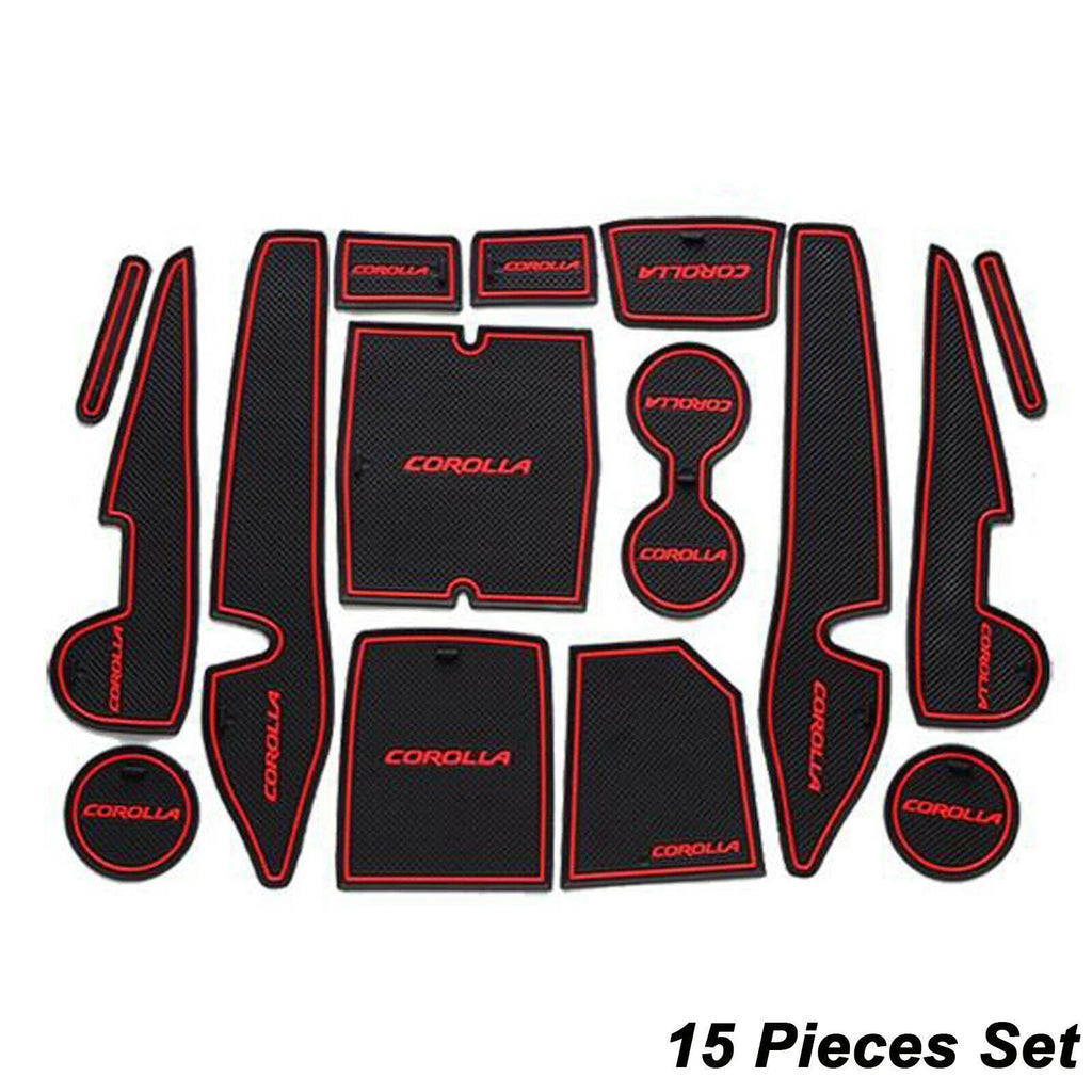 Full Interior Door Compartment & Cup Holder Coaster for Toyota Corolla (2014-2019)