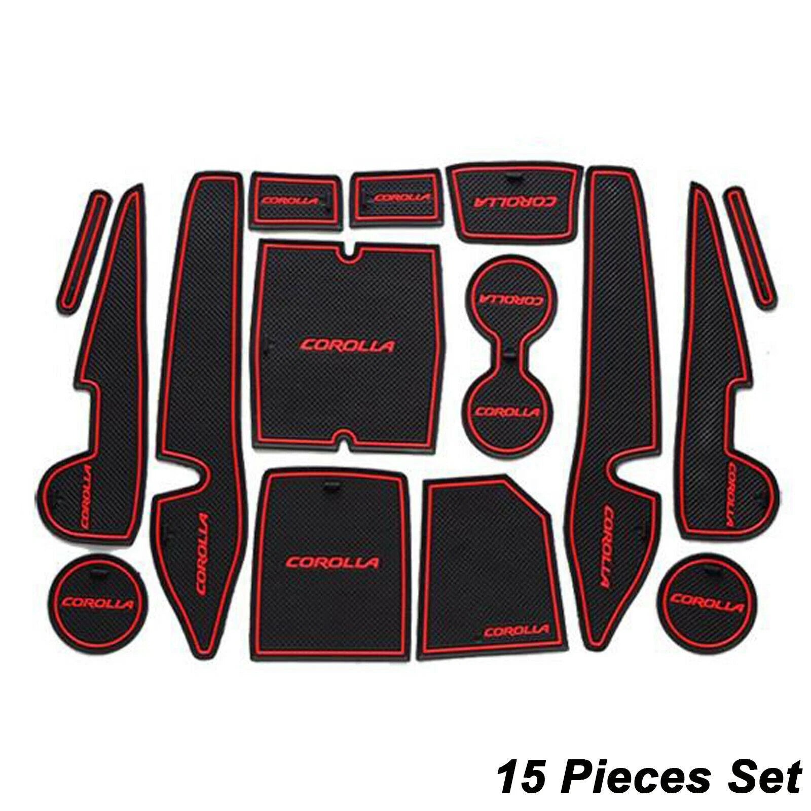 Full Interior Door Compartment & Cup Holder Coaster for Toyota Corolla (2014-2019)