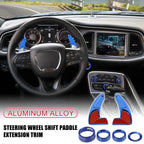 Set of 2 Steering Wheel Shift Paddle Extensions for Dodge Charger Challenger (2015–2023) - Blue