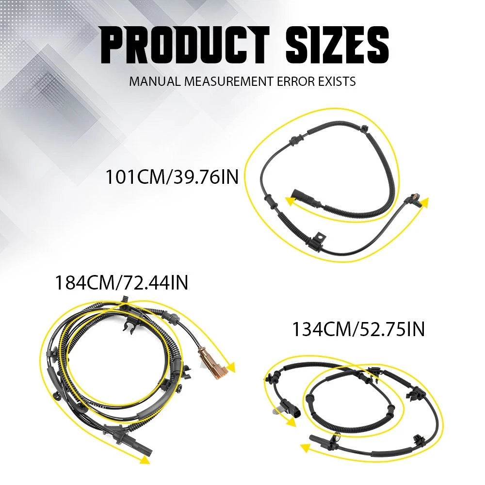 4X ABS Wheel Speed Sensor Front Rear LH RH for Ford F-150 Expedition (2011–2014)