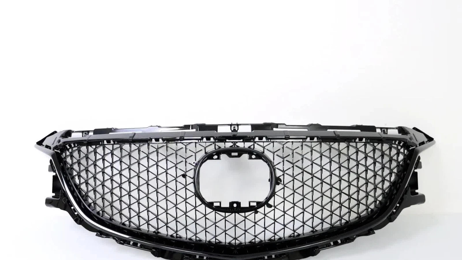 Front Bumper Grille Mesh Honeycomb Glossy Black for Mazda 6 (2014–2016)