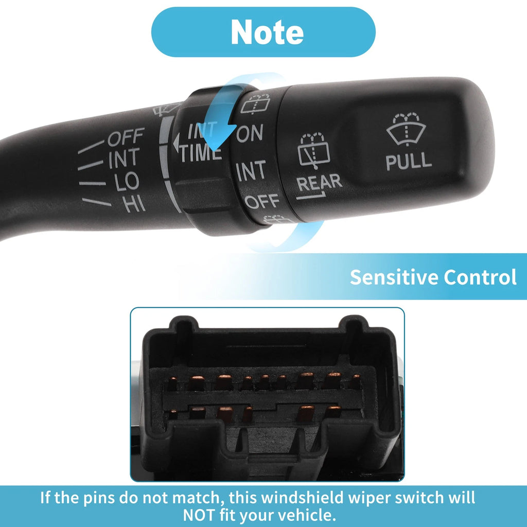Windshield Wiper Control Switch for Toyota Sequoia (2002–2004) No. 846520C030