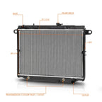 Aluminum Cooling Radiator for Toyota Land Cruiser/LX470 (1998–2007) DPI-2282