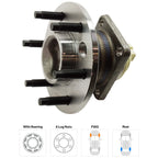 Wheel Hub for Chevrolet Uplander (2006–2009) Rear LH/RH 6-Lug