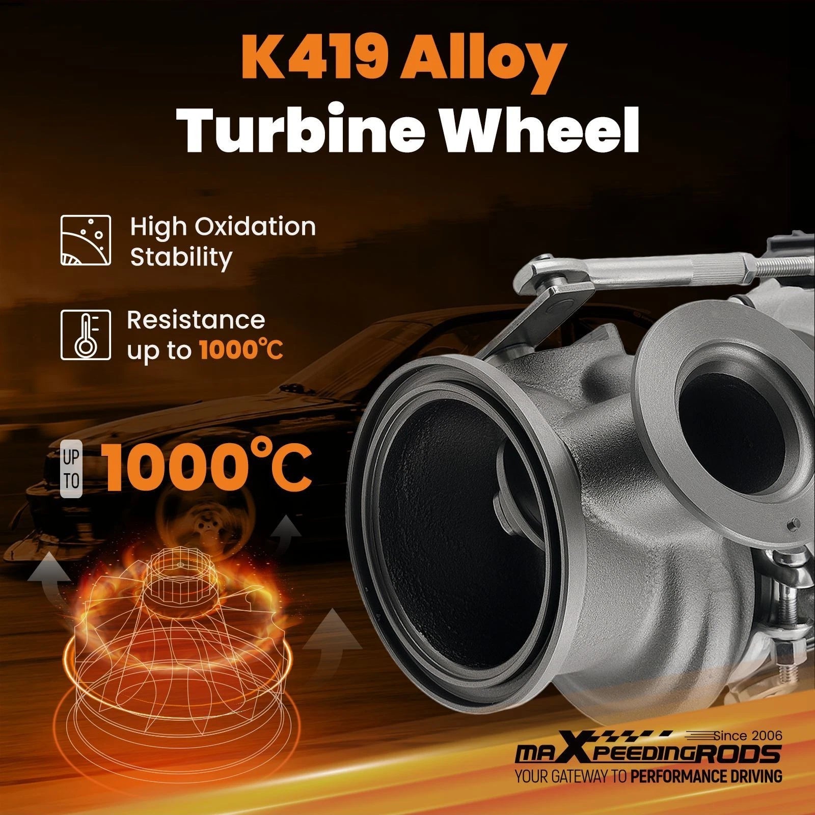 Billet Turbocharger for BMW X5 X6 550i 650i 750i 4.4L N63 (2008–2016)