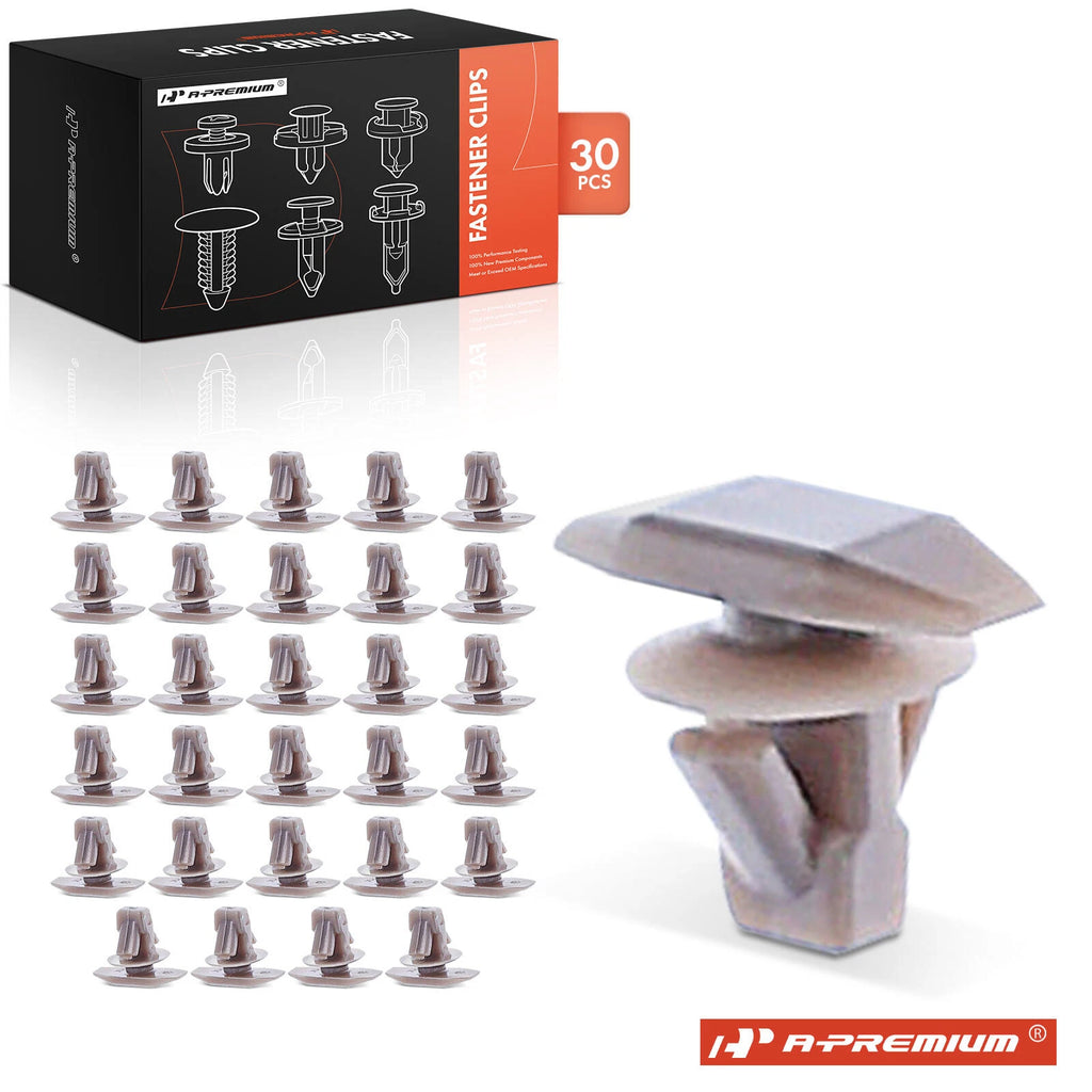 30Pcs Nylon Hood Weatherstrip Retainer Clips for Dodge Mitsubishi 