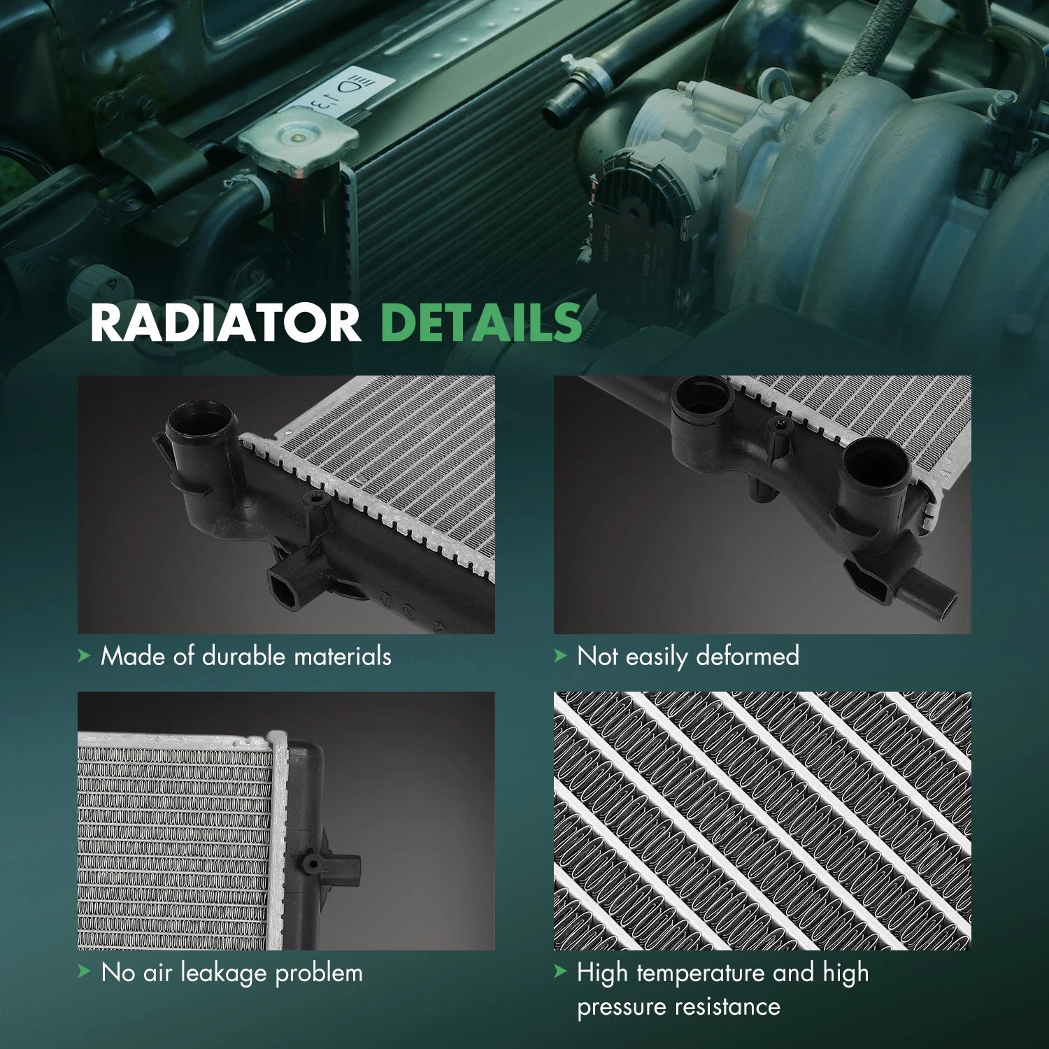 Radiator for Volkswagen Beetle, GTI, Jetta, Passat (2011–2014)