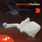 Windshield Washer Reservoir with Cap & Pump for Honda Civic (1996-2000)