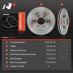 Front Disc Brake Rotors for Chevy Trailblazer (2006–2009) Saab 9-7x (2008–2009)