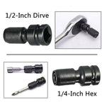 Ocket Chuck Converter for Drill Power Tools Set 1/4in Bits 1/2''
