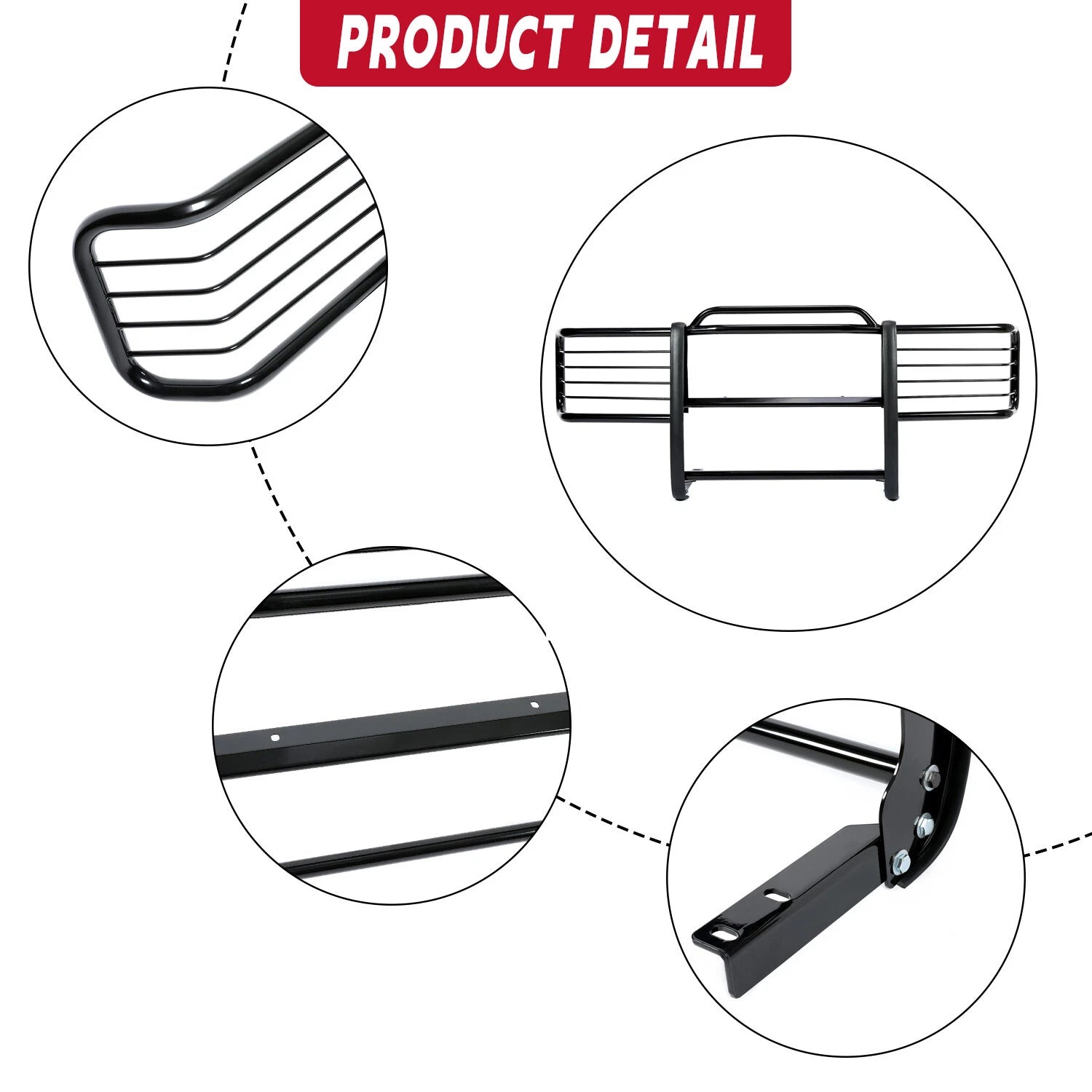 Grille Brush Headlight Bumper Guards for Chevrolet GMC Silverado Suburban (1988-2000)