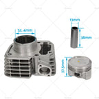Cylinder Piston Kit for Honda CB125E XR125L (125cc, 52.4mm)