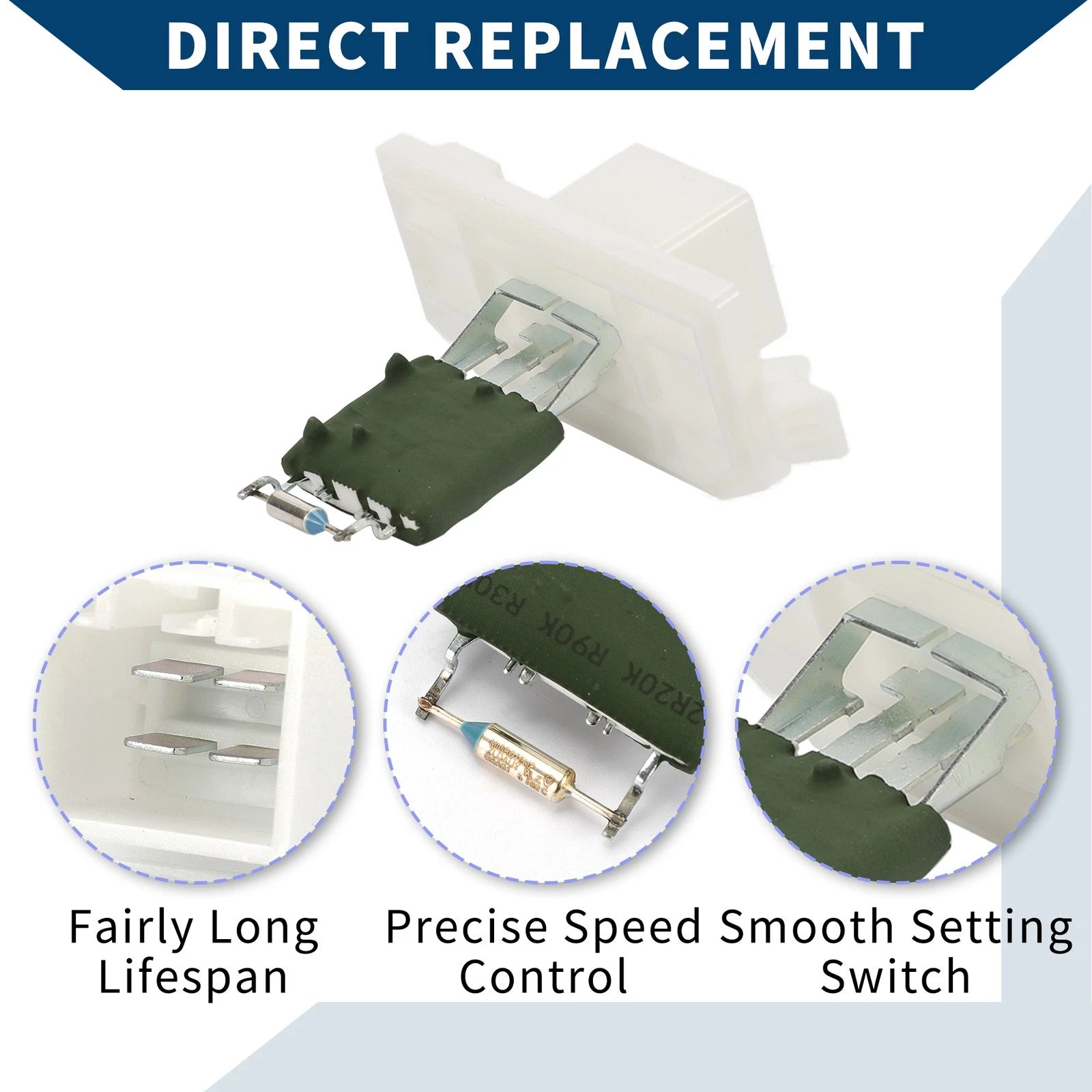 HVAC Blower Motor Resistor No.AV6N18B647AA for Ford B-Max (2012–2022)